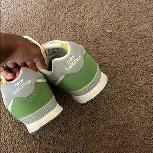 New Balance Green and Gray Classic Sneakers